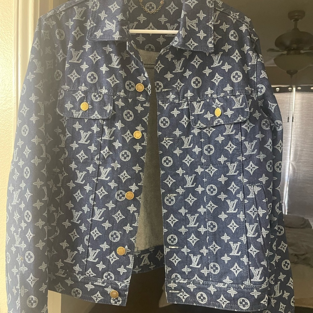 Louis Vuitton Blue Monogram Jacket